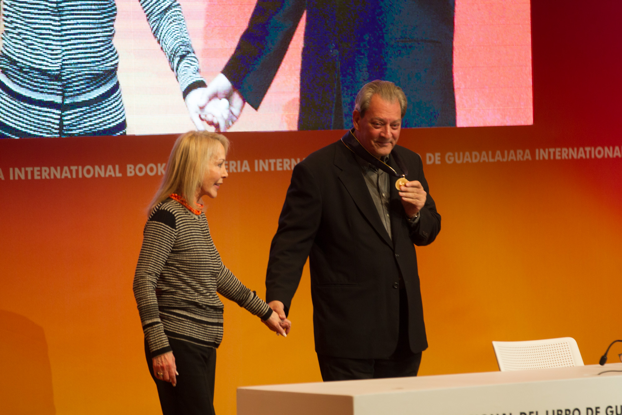 Paul Auster en Guadalajara. Foto: Feria Internacional del Libro.