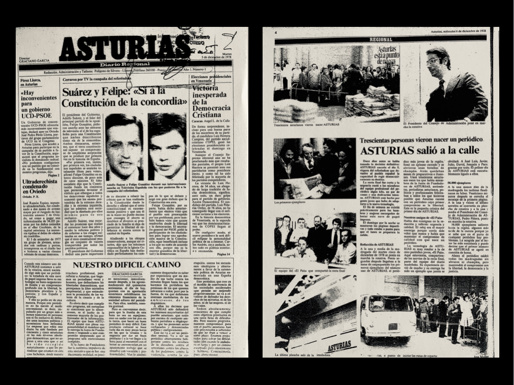 Primer número del periódico, fechado el 5.12.1978